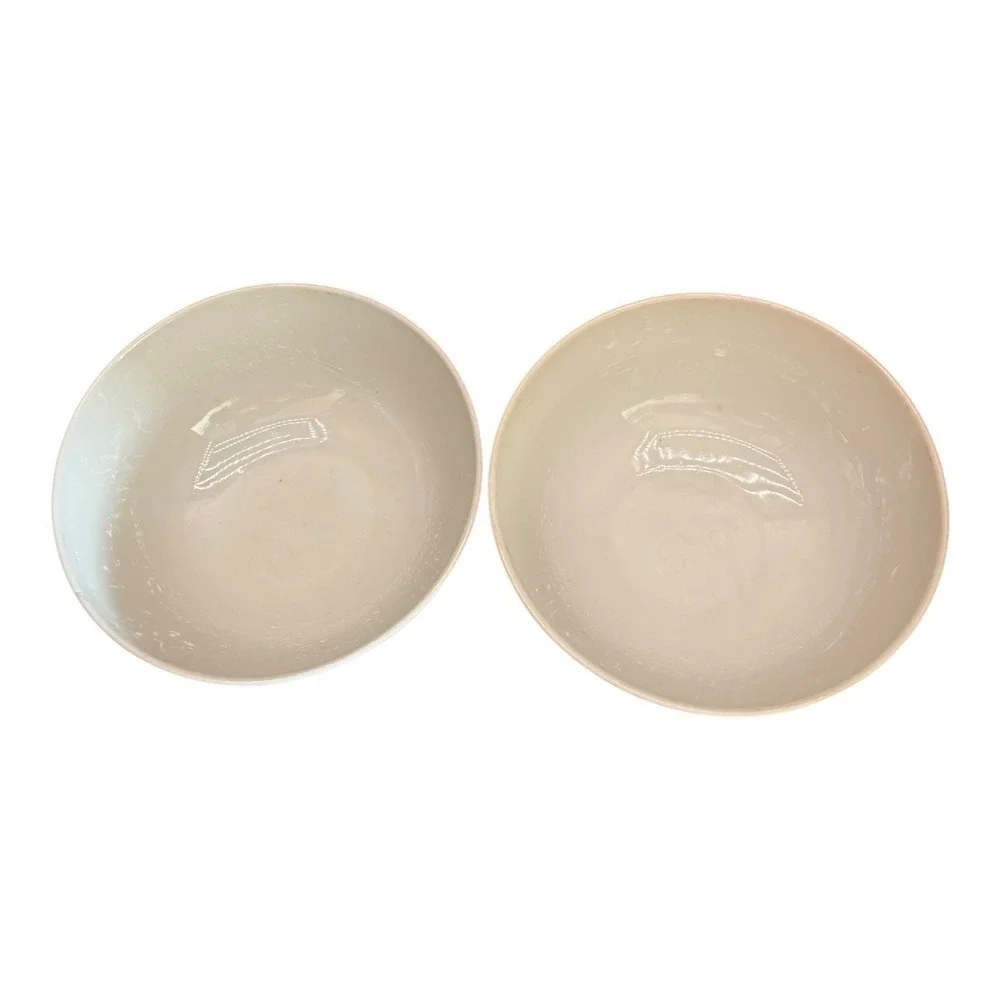 Vintage Chinese Porcelain Bowls Set of 2 Children Floral Hand Painted 4.5 Inch